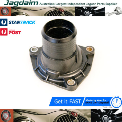 1-133.jpg New Jaguar V8 thermostat cover. 1998-03 XJ8, 1997-02 XK8, S-TYPE V8 AJ85875*5875 - Image 1