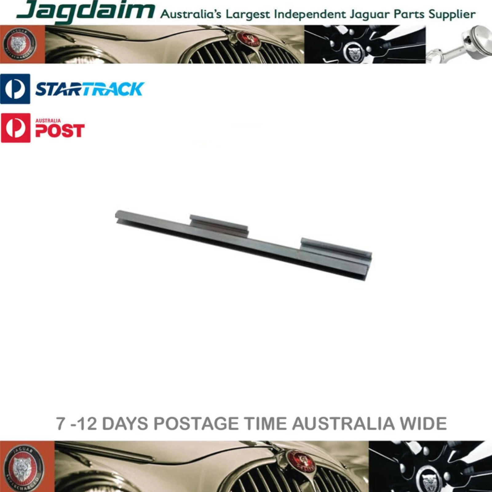 57-138.png New Jaguar Rear Window Regulator Channel LH BD17060 - Image 1