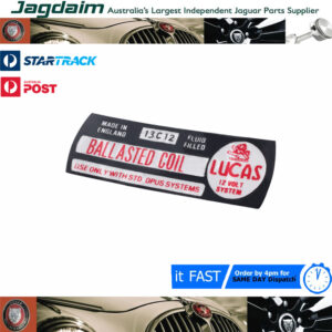 New Jaguar E-Type Ballast Coil Decal ID0057