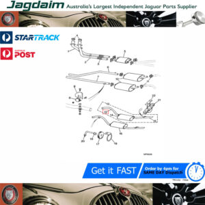 New Jaguar Daimler MK MK10 Right Hand Rear Exhuast Pipe C25313
