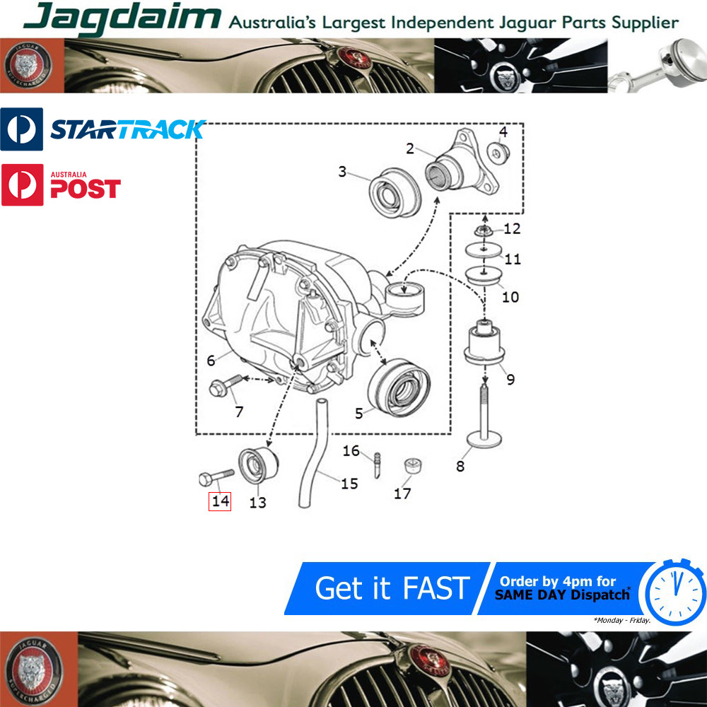 57-382.jpg New Jaguar XK S-Type XJ Bolt and Washer XR853285 - Image 1
