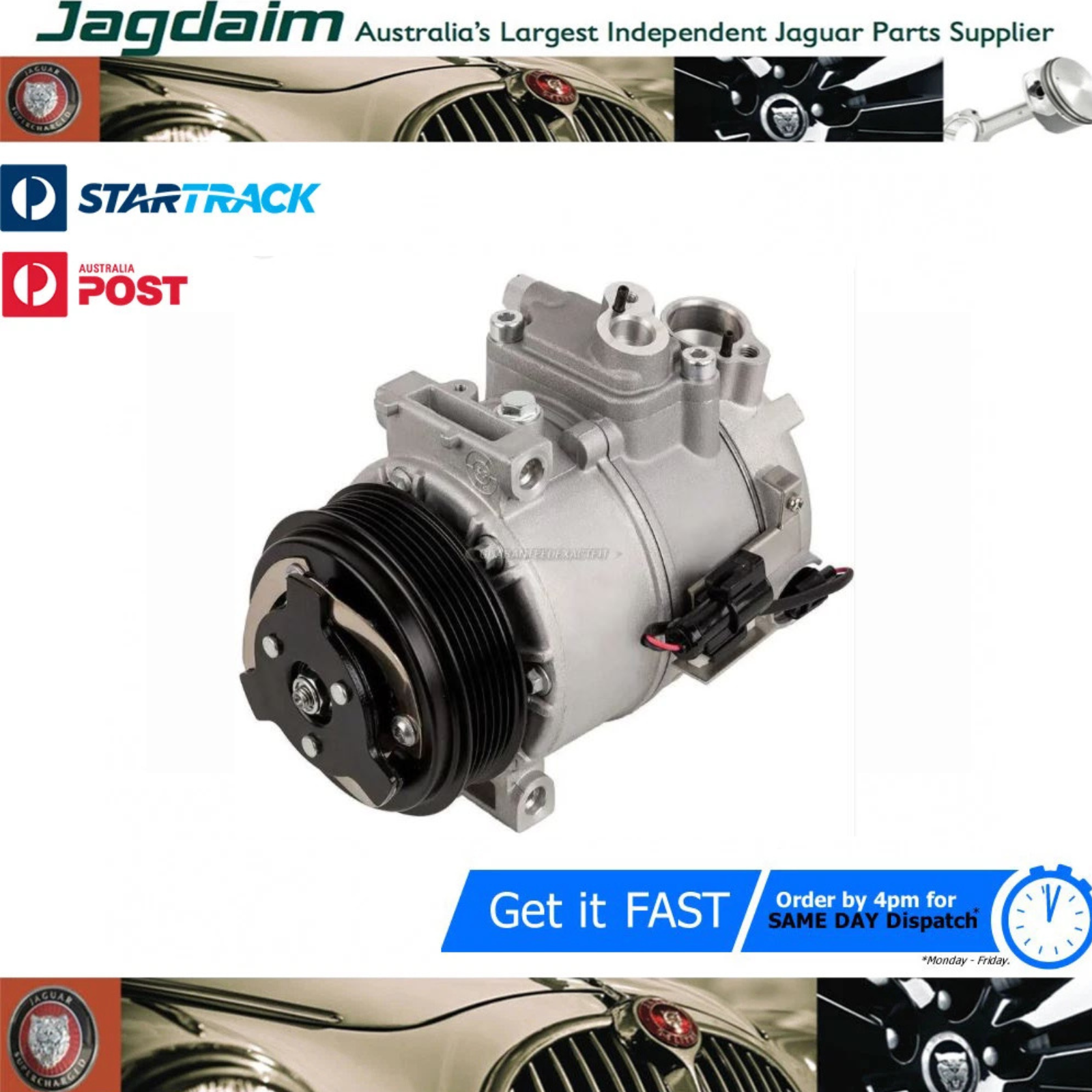 57-42.png New Jaguar Compressor Aircon XF 4.2 Litre-V8 AJ33 V8 C2Z1137* - Image 1