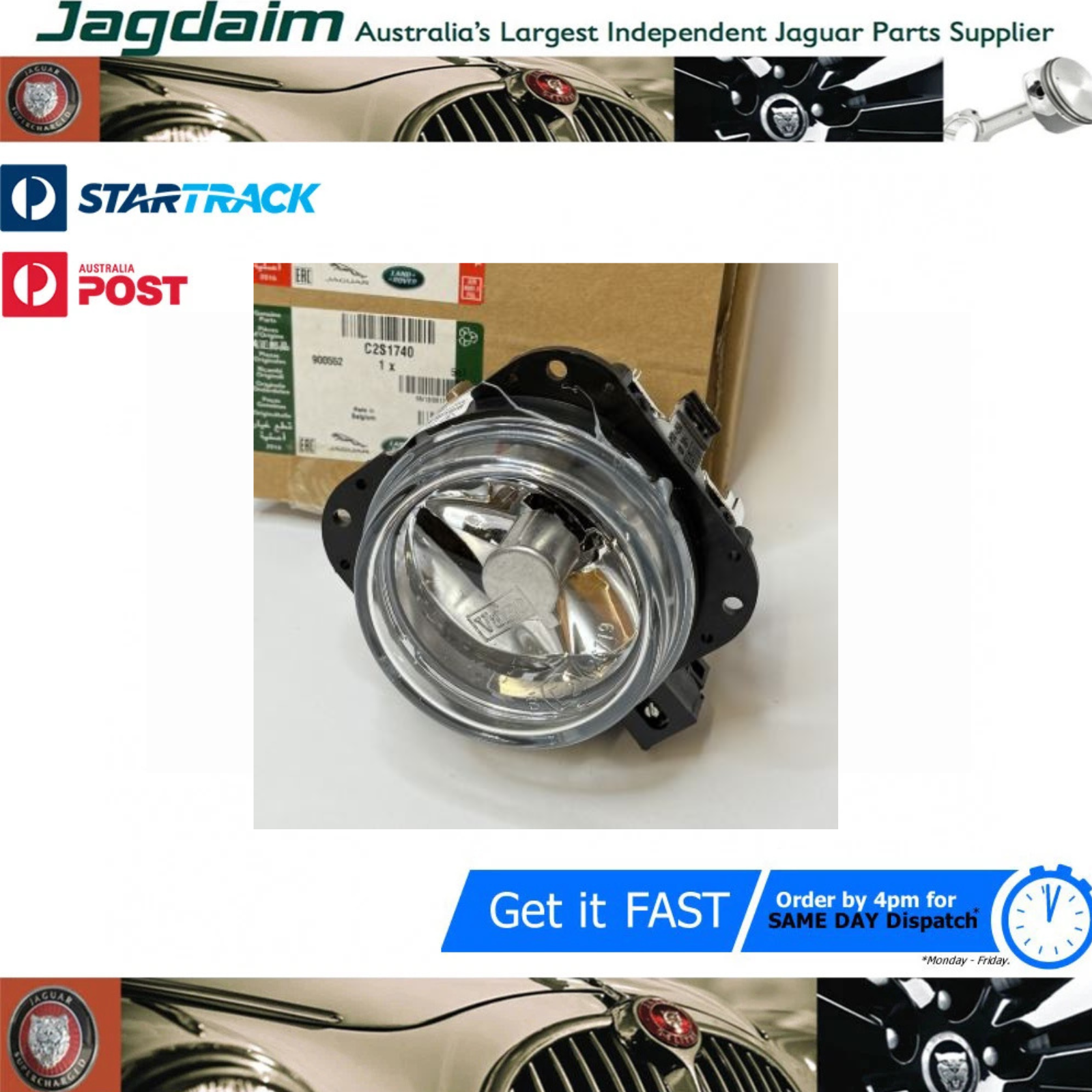 57-55.png New Jaguar Fog Lamp Front X Type S Type C2S1740 - Image 1