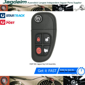 New Jaguar XJ X -Type S-Type XJ XK 4 Buttons Complete Flip Remote Key C2C35284
