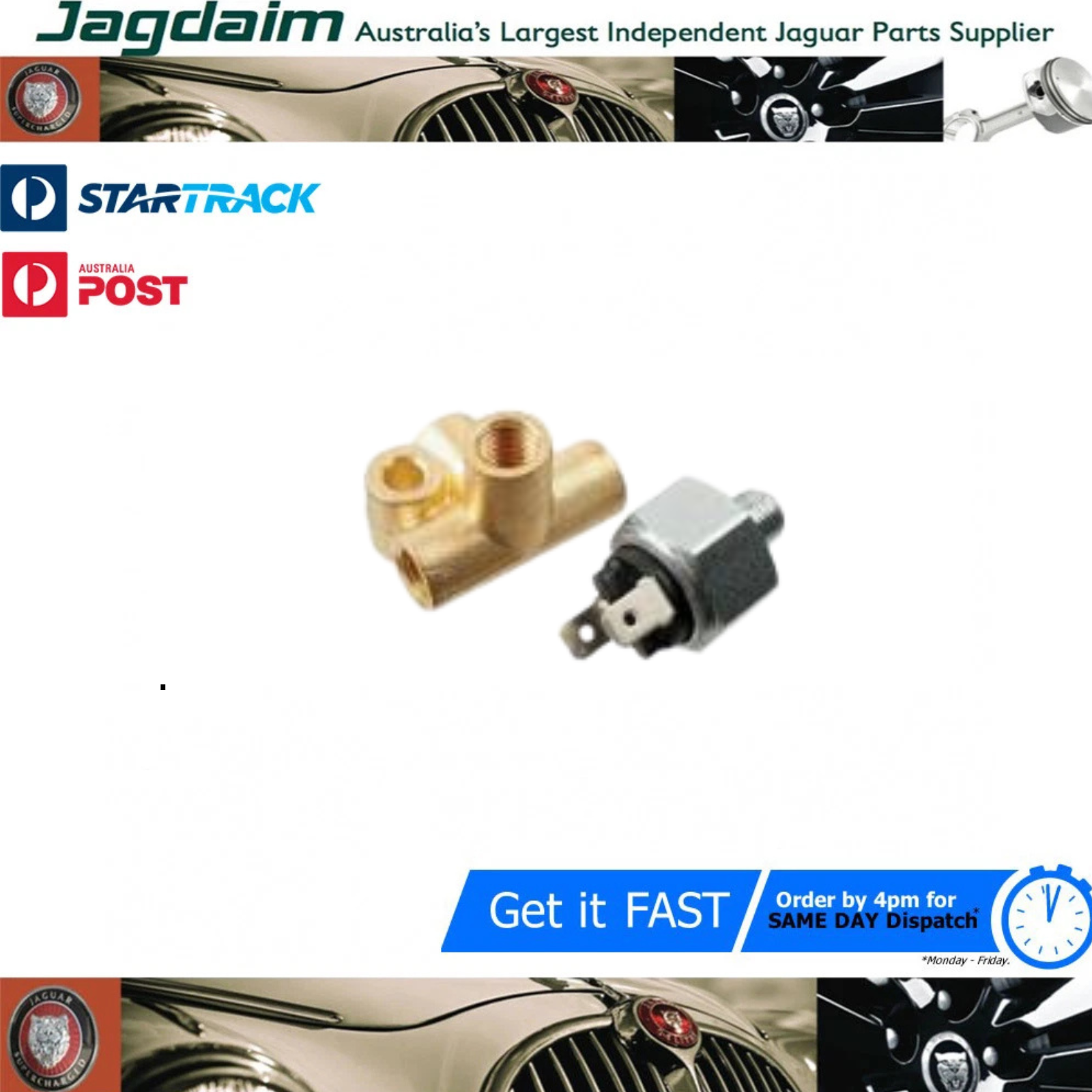 57-77.png New Jaguar 4 Way Brake Union Kit MK10 E TYPE C17464*KIT - Image 1