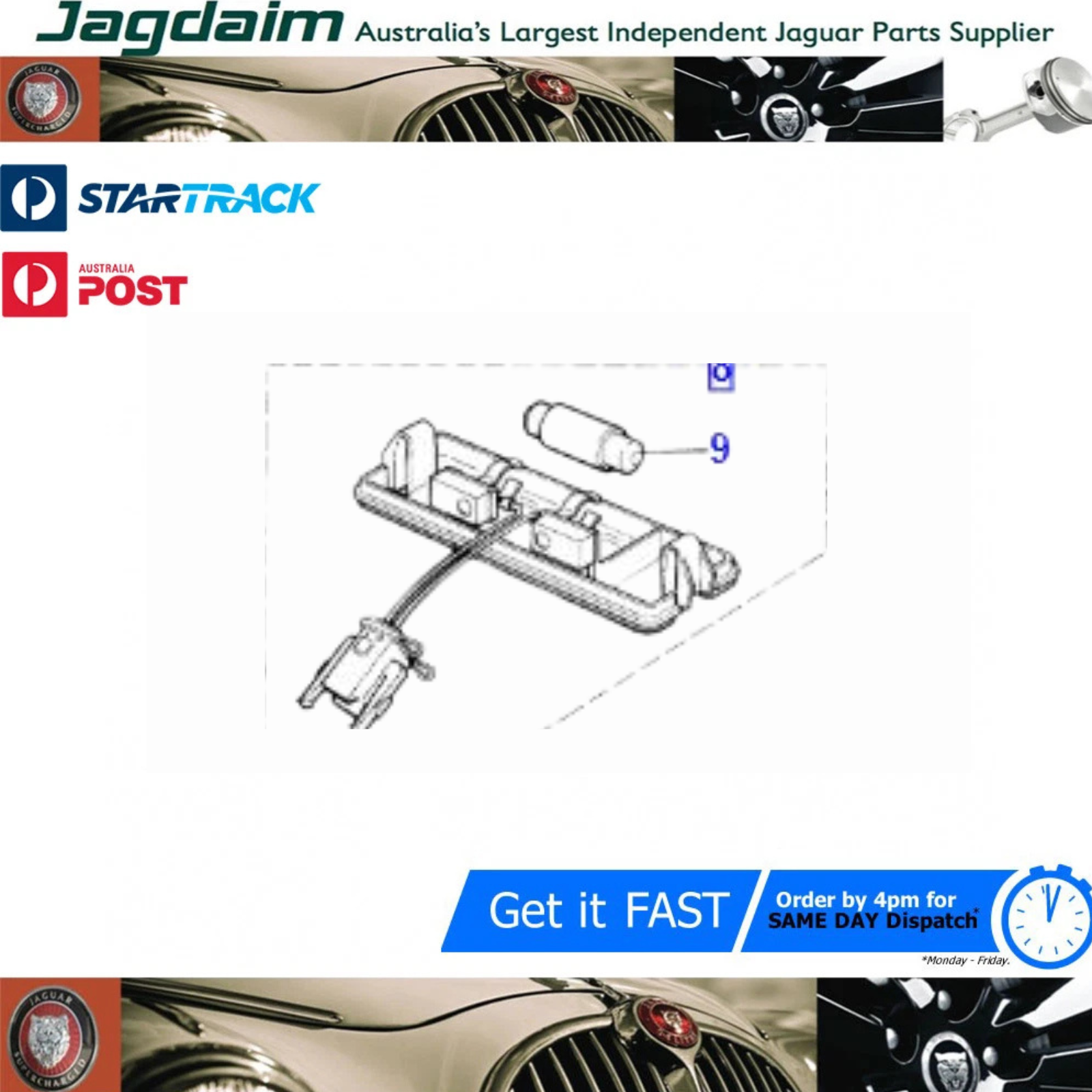 57-80.png New Jaguar Lamp Trunk Boot XJ40 DBC2132 - Image 1