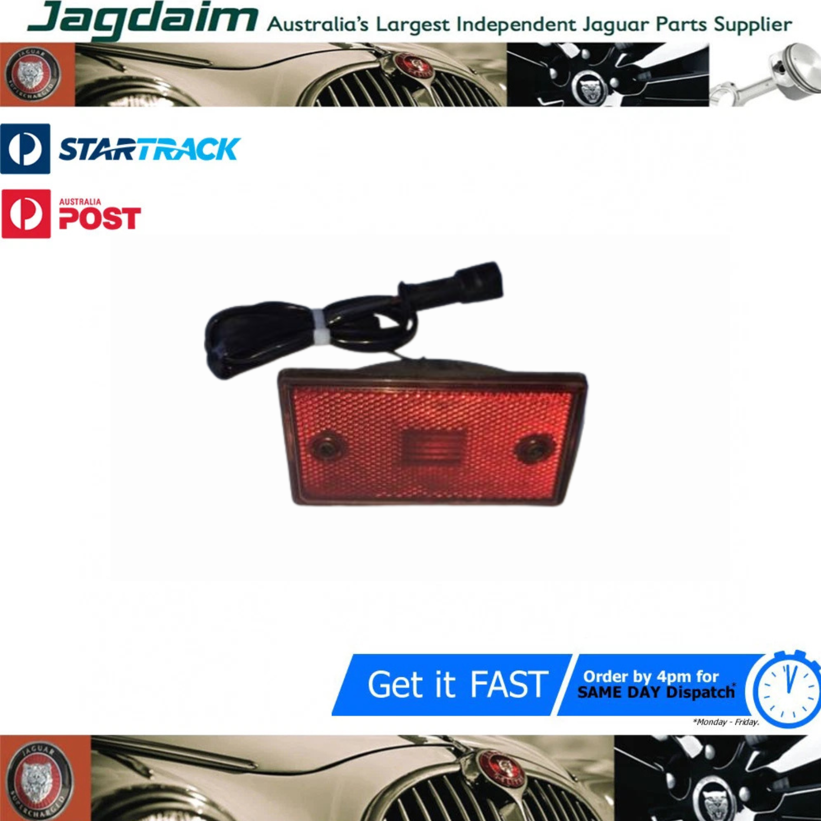 57-84.png New Jaguar Lamp Side marker lamp RH front XJ40 DBC2042 - Image 1