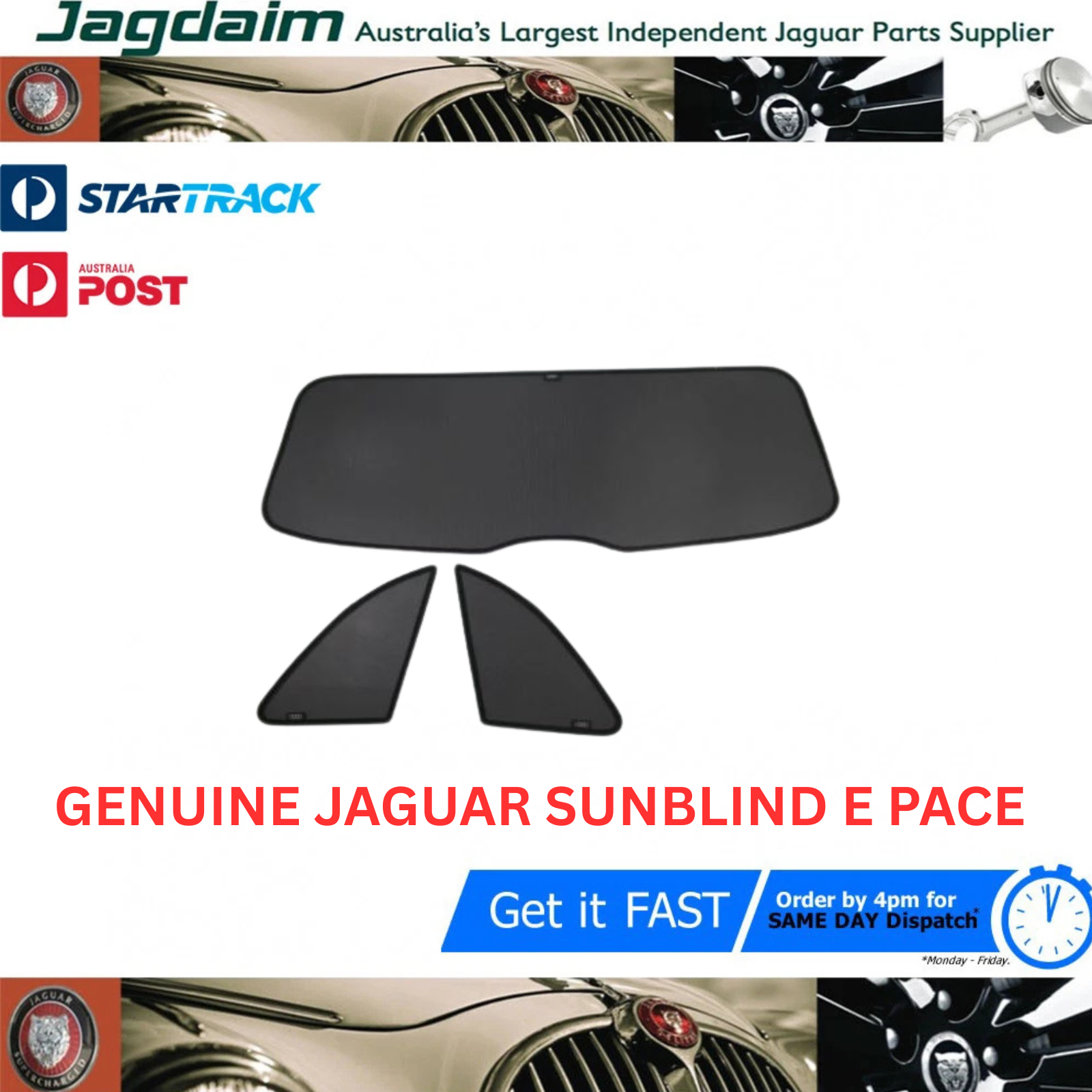 57-97.png New Jaguar Sunblind Kit E PACE X540 New Genuine J9C2183 - Image 1